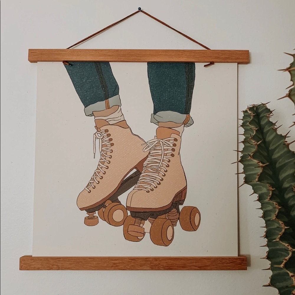Boho Art “Let The Good Times Roll” 12”x12” Print
